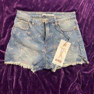 Celebrity Pink - Hi-Rise Floral Jean Shorts NWT